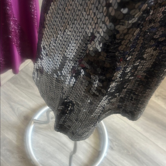 MICHAEL Michael Kors Black Sequin Top M - Picture 5 of 8